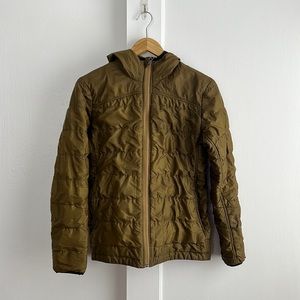 DuckWorth Full Zip Olive Green Down Jacket